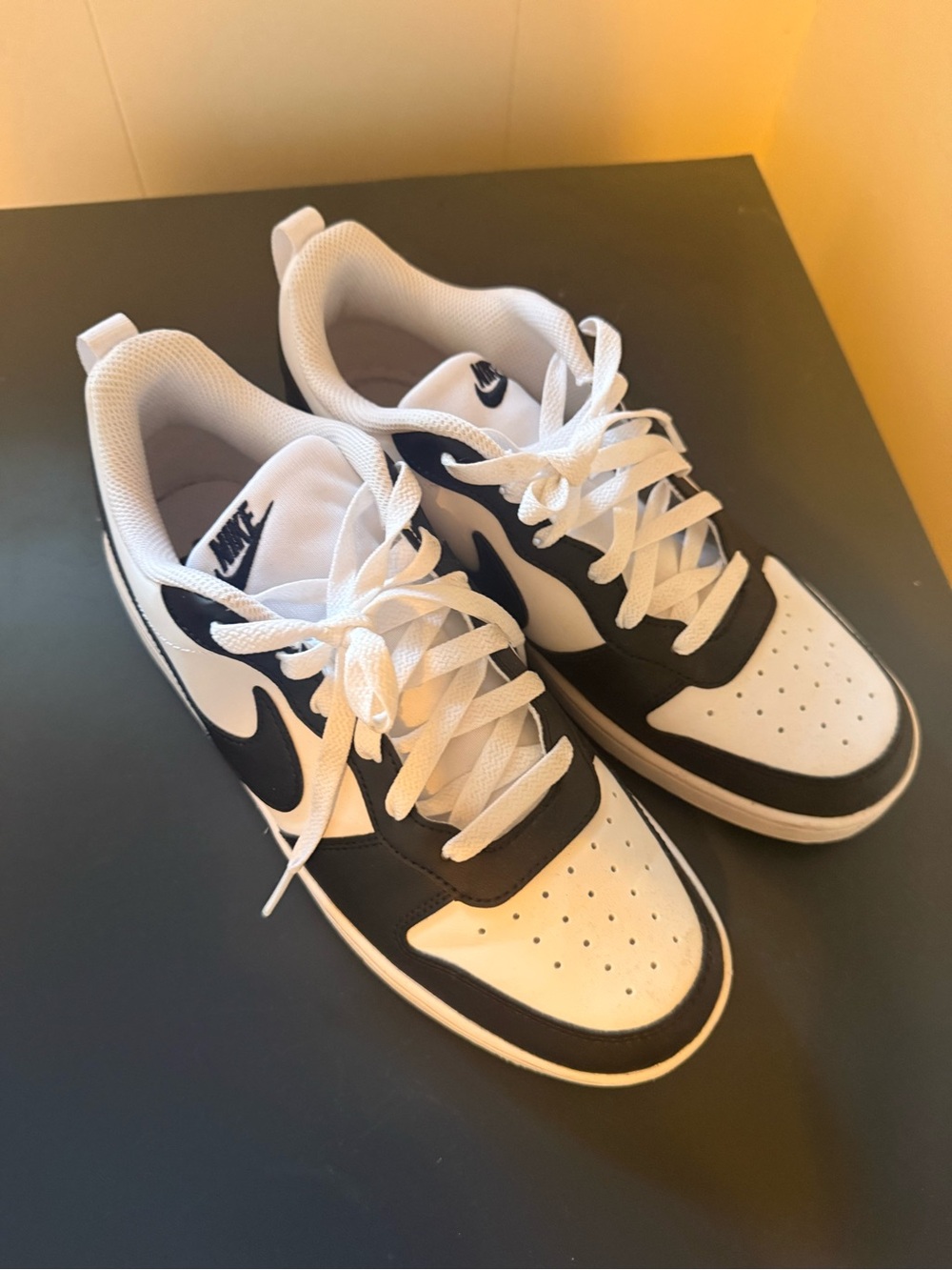 Nike Court Borough Low Recraft Sneakers Black & White – Big Kids 7Y